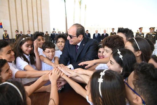الرئيس السيسى يشهد سلام الشهيد بالنصب التذكارى بالعاصمة الإدارية (2)